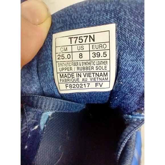 Asics Shoes Womens 8 GT-2000 5 Running Sneakers Blue Pink Shoes T757N - Picture 8 of 12